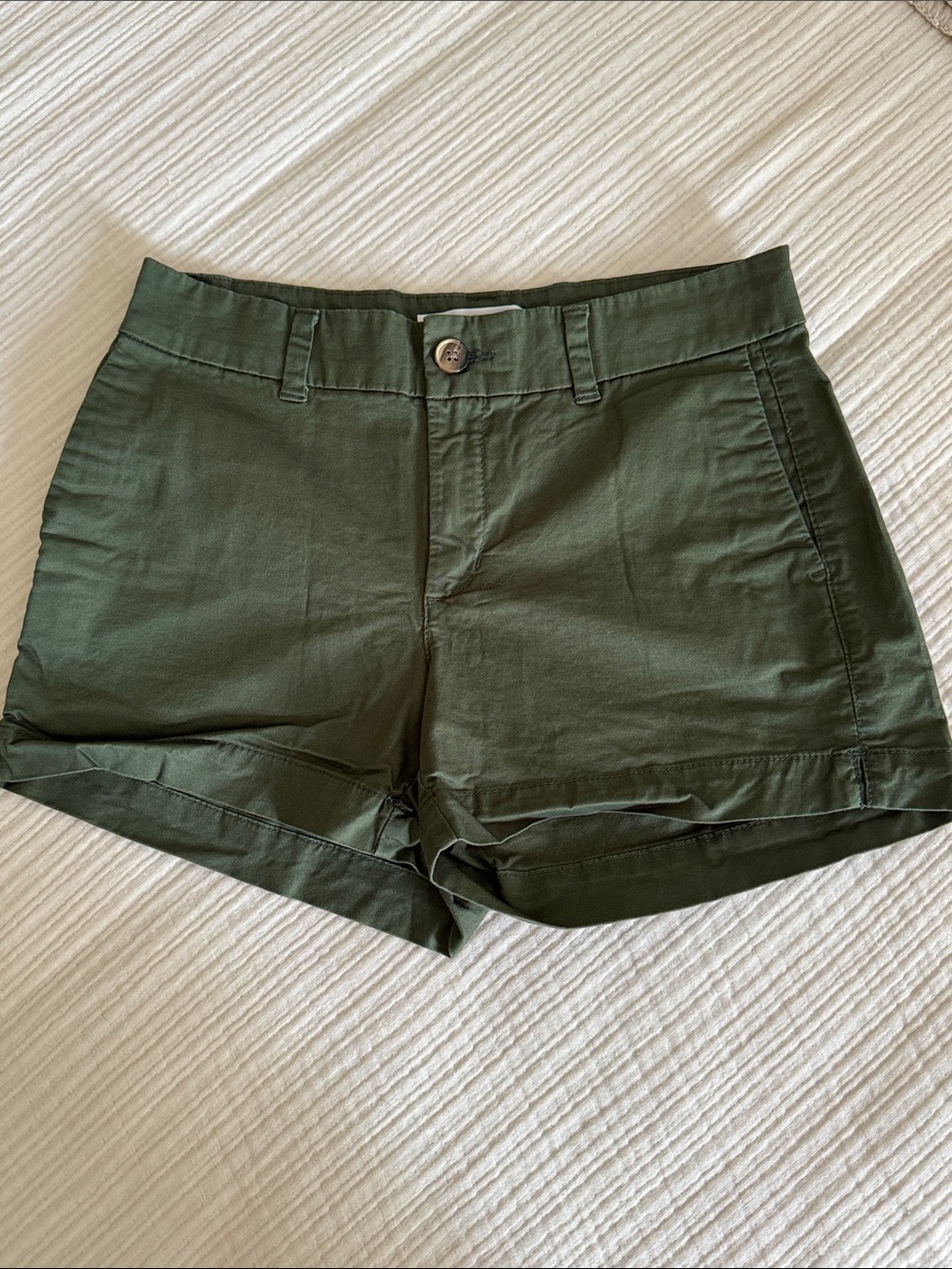Women’s Old Navy Olive Green Cotton Casual Shorts